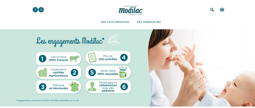 LABORATOIRE MODILAC, UNE NOUVELLE PLATEFORME DE MARQUE, UN NOUVEAU SITE